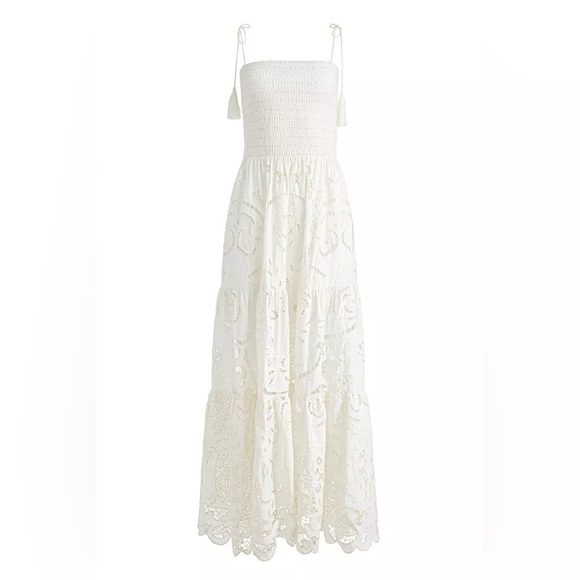 Alice + Olivia Cream Lace Maxi Dress - Picture 7 of 9